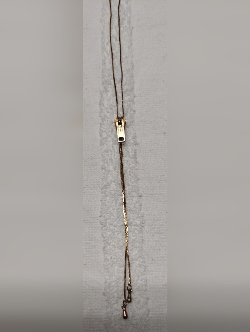 Zipper/Lariat Necklace